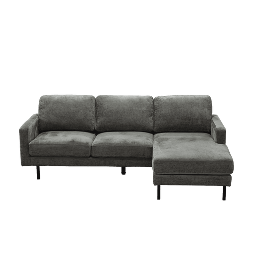 Tower Living Loungebank Cambridge Rechts, 230cm, Chenille - Grijs