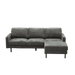 Tower Living Loungebank Cambridge Rechts, 230cm, Chenille - Grijs