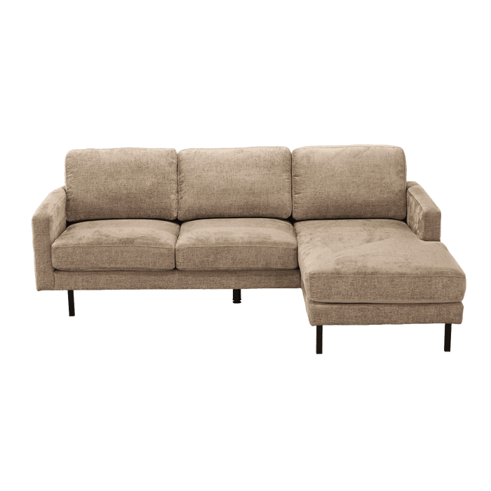 Tower Living Loungebank Cambridge Rechts, 230cm, Chenille - Beige