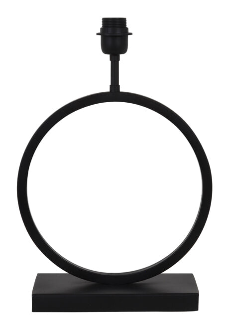 Light & Living Tafellamp Liva 42cm - Mat Zwart (excl. kap)