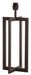 Light & Living Tafellamp Mace 46cm - Bruin (excl. kap)