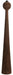 Light & Living Vloerlamp Festina Mangohout, 125cm - Mat Donkerbruin (excl. kap)
