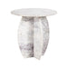 Richmond Ronde Bijzettafel Holmes Marmer, 50cm - Wit