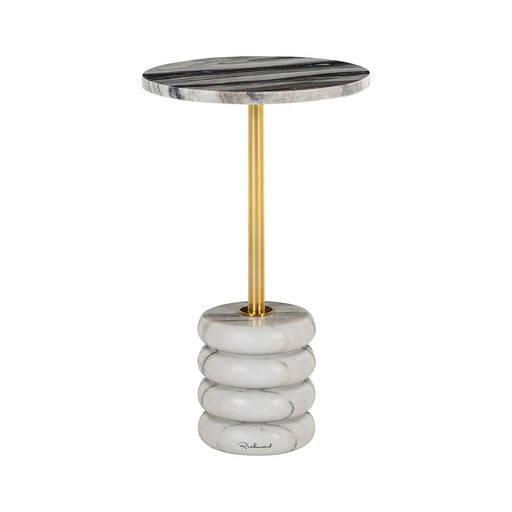 Richmond Ronde Bijzettafel Isolde Marmer, 33cm - Grijs