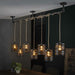 Hanglamp Cate 7-lamps - Slate grey