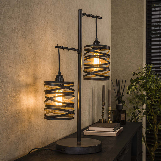 Tafellamp Kristina 2-lamps - Slate grey