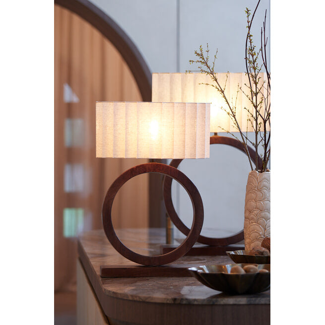 Light & Living Tafellamp 'Tinar' Mangohout (excl. kap)