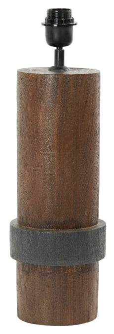 Light & Living Tafellamp Manilla Mangohout, 45cm (excl. kap) - Bruin