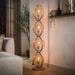 LifestyleFurn Vloerlamp Tricia 4-lamps - Beige