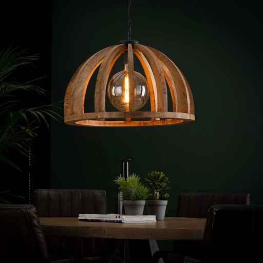 Hanglamp Lindsay Ø60cm, Mangohout - Massief mango naturel