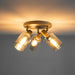 LifestyleFurn Plafondlamp Deatra Verstelbaar, 3-lamps - Amber/Beige