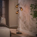 LifestyleFurn Vloerlamp Deatra 3-lamps - Sienna Bruin