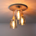 LifestyleFurn Plafondlamp Deatra 3-lamps - Amber/Beige