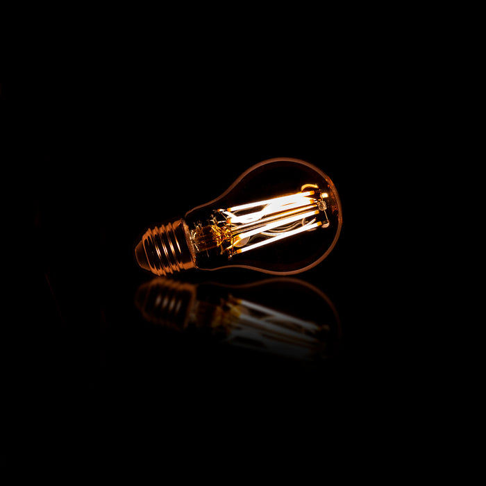 Kooldraadlamp Bol A60 E27 LED 6W goldline, dimbaar - Goud,Transparant