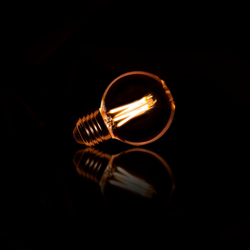 LifestyleFurn Kooldraadlamp LED G60 Bol Ø6cm, Amberkleurig, Dimbaar