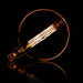Kooldraadlamp Bol XXL G200 Ø20cm, LED E27 / 8W, Goldline, dimbaar - Amberkleurig glas
