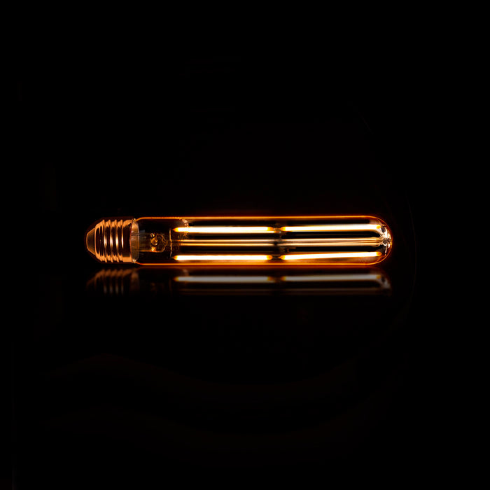 LifestyleFurn Kooldraadlamp Buis T32-L185 18,5cm, LED E27 4W - Amber, dimbaar