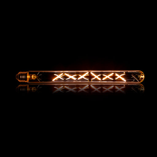 Kooldraadlamp Buis T32-L300 30cm E27 LED 4W goldline , dimbaar - Amberkleurig glas - ThatLyfeStyle