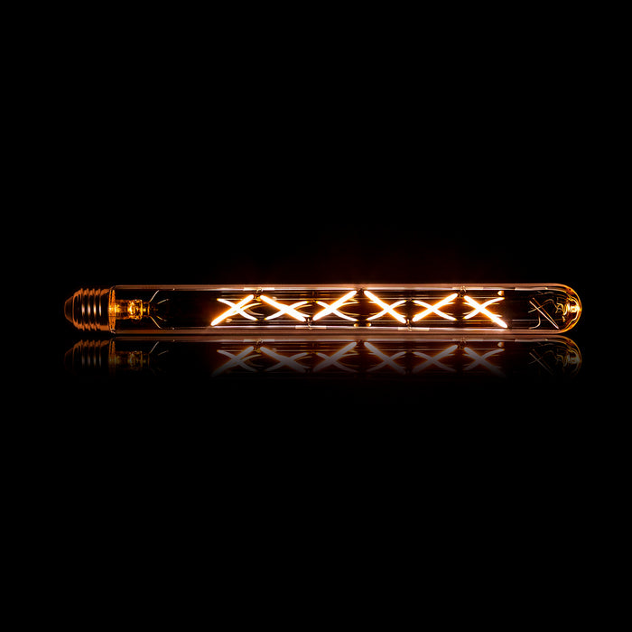 Kooldraadlamp Buis T32-L300 30cm E27 LED 4W goldline , dimbaar - Amberkleurig glas
