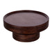 Lewis & Loft Salontafel Luus - FSC® mangohout - Rond ⌀80 cm- Walnoot bruin