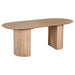 Lewis & Loft Eettafel Lynn - Ovaal - FSC®-gecertificeerd mangohout - 200x90 cm - Naturel