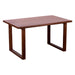 Lewis & Loft Eettafel Lore - Rechthoek - FSC®-gecertificeerd mangohout - 140x85 cm - Walnoot bruin