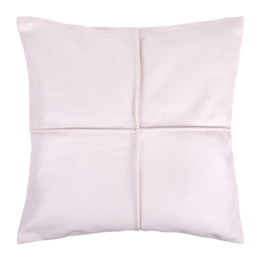 QUVIO Kussenhoes geometrisch - Gestikt patroon - 45x45 cm - Beige