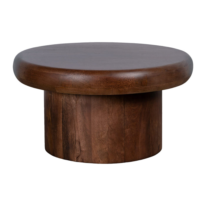 Lewis & Loft Salontafel Leke - FSC® Mangohout - Rond ⌀60 cm - Bruin
