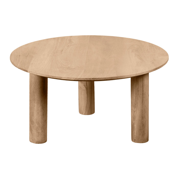 Lewis & Loft Salontafel Lian - FSC® Mangohout - Rond ⌀70 cm - Naturel