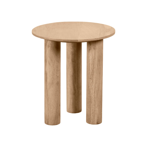 Lewis & Loft Bijzettafel Lian - FSC® Mangohout - Rond ⌀40 cm - Naturel