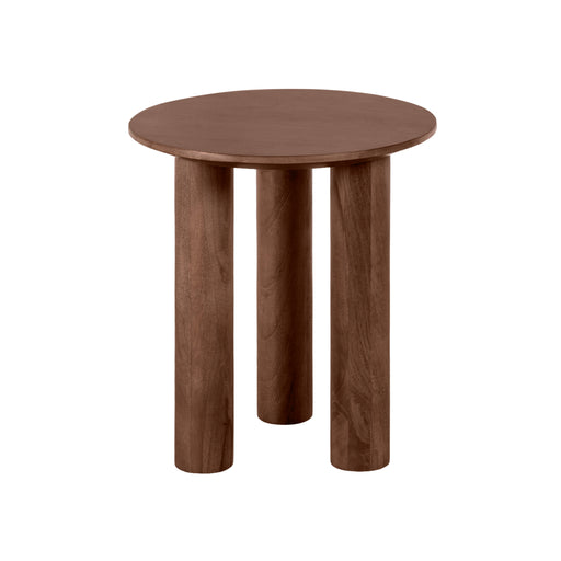 Lewis & Loft Bijzettafel Lian - FSC® Mangohout - Rond ⌀40 cm - Bruin