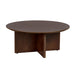 Lewis & Loft Salontafel Lupe - FSC®-gecertificeerd mangohout - Rond ø80 cm - Walnoot bruin