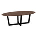 QUVIO Eettafel Sofia - Ovaal - 220x100 cm - W-poot - FSC® gecertificeerd mangohout - Bruin
