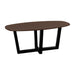 QUVIO Eettafel Sofia - Deens ovaal - 160x90 cm - W-poot - FSC® gecertificeerd mangohout - Bruin