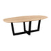 QUVIO Eettafel Sofia - Deens ovaal - 220x110 cm - W-poot - FSC® gecertificeerd mangohout - Naturel
