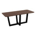 QUVIO Eettafel Sofia - Rechthoekig - W-poot - FSC®-gecertificeerd mangohout - 180x90 cm - Bruin
