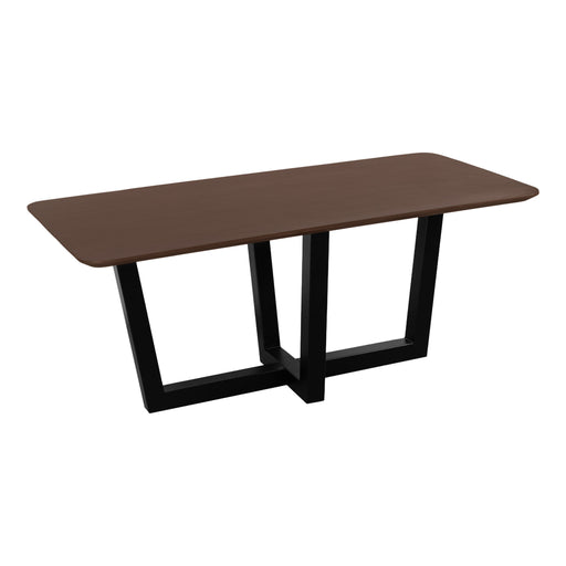 QUVIO Eettafel Sofia - Rechthoekig - W-Poot - FSC®-gecertificeerd mangohout - 220x110 cm - Bruin