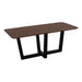 QUVIO Eettafel Sofia - Rechthoekig - W-Poot - FSC®-gecertificeerd mangohout - 220x110 cm - Bruin