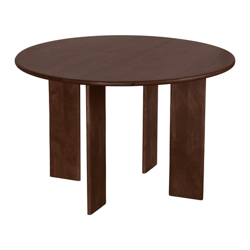 Lewis & Loft Eettafel Lila - Rond ⌀120 - FSC®-gecertificeerd mangohout - Bruin