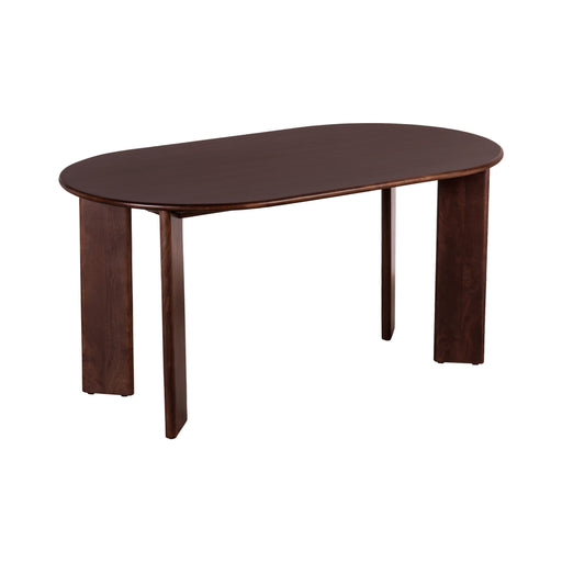 Lewis & Loft Eettafel Lila - Ovaal - 160 x 90 cm - FSC®-gecertificeerd mangohout - Walnoot bruin