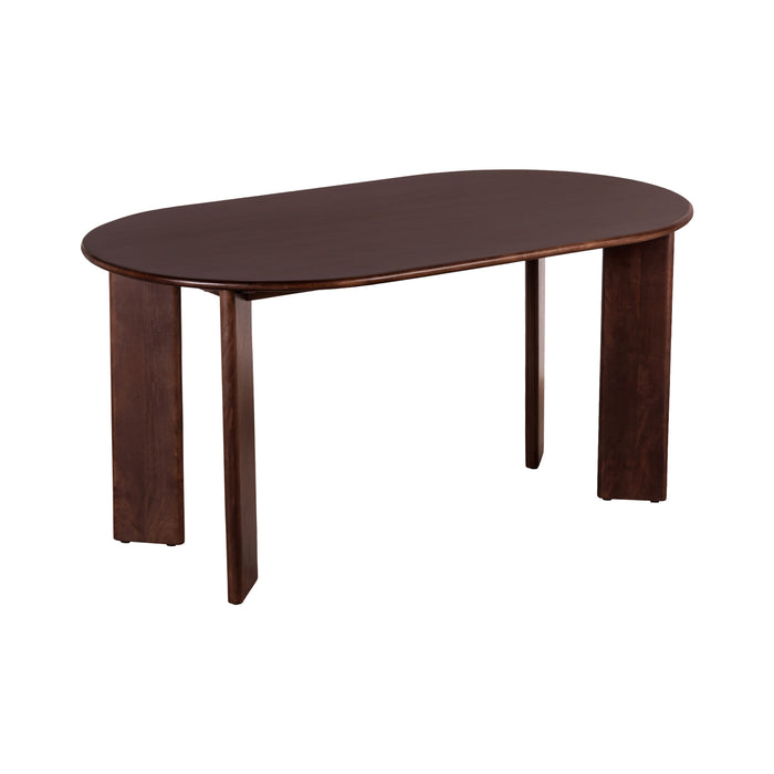 Lewis & Loft Eettafel Lila - Ovaal - 160 x 90 cm - FSC®-gecertificeerd mangohout - Walnoot bruin