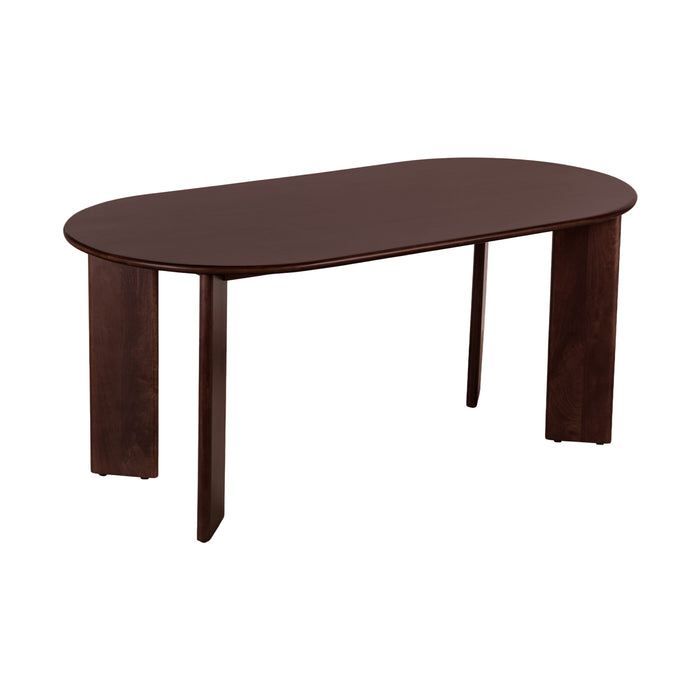 Lewis & Loft Eettafel Lila - Ovaal - 180 x 90 cm - FSC®-gecertificeerd mangohout - Walnoot bruin