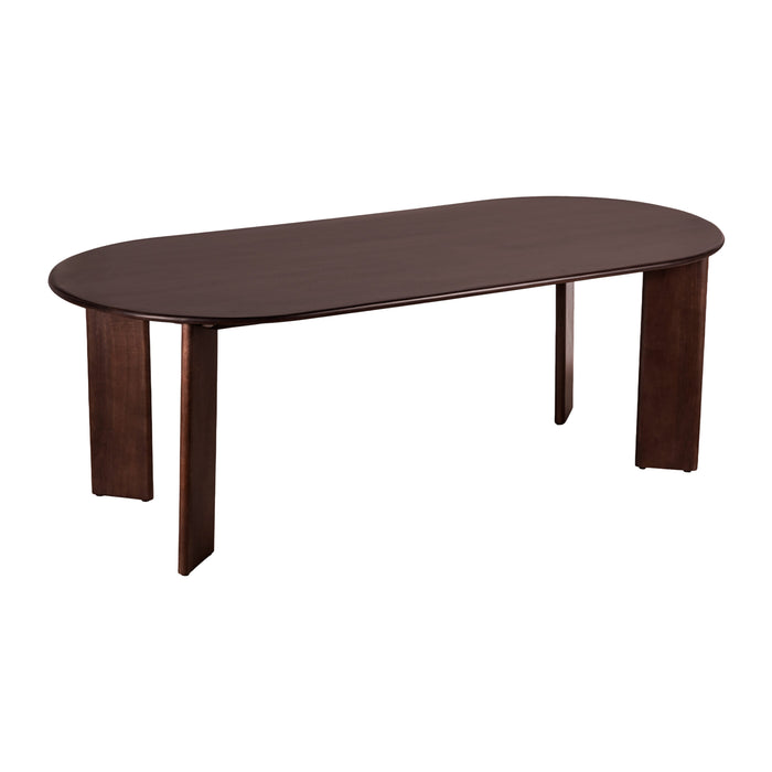 Lewis & Loft Eettafel Lila - Ovaal - 220 x 100 cm - FSC®-gecertificeerd mangohout - Walnoot bruin