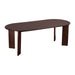 Lewis & Loft Eettafel Lila - Ovaal - 220 x 100 cm - FSC®-gecertificeerd mangohout - Walnoot bruin