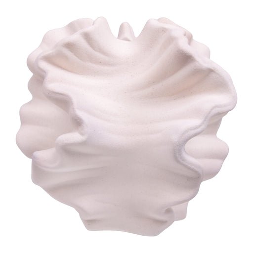 QUVIO Witte vaas - Decoratief object - Keramiek - Coral - Wit