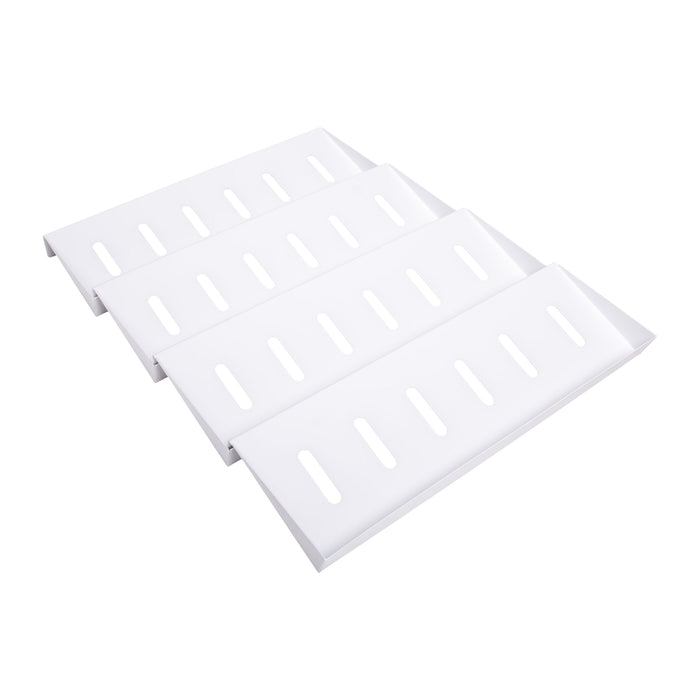 XIVADA Kruidenrek Lena - Lade - 30 kruidenpotjes - Aluminium - Wit