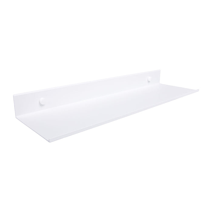 QUVIO Wandplank - Metaal - 60 x 12 x 4 cm - Wit