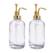 XIVADA Koffiesiroop dispenser - 500 ML - Glas - Goud - Set van 2
