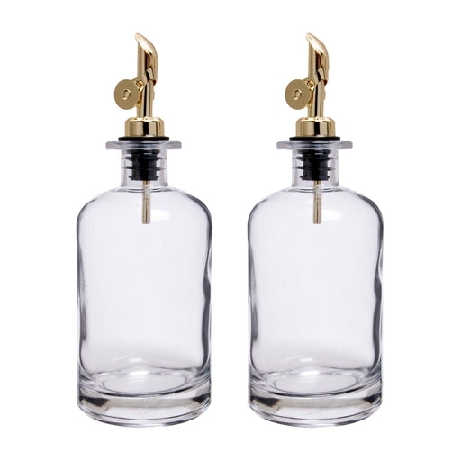 XIVADA Olijfolie Fles - Met schenktuit - Glas - 500 ML - Set van 2