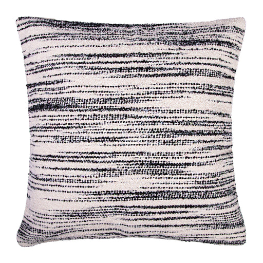 QUVIO Sierkussenhoes gebreid patroon - Polyester - 45x45 cm - Wit - Grijs